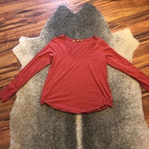 Anthropologie Little Yellow Button Top